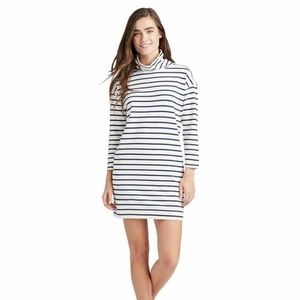 Vineyard Vines Striped Dress Navy Blue White XS